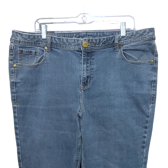 Lane Bryant Medium Wash Genius Fit Skinny Jeans Women's Plus Size 16 - Picture 4 of 11